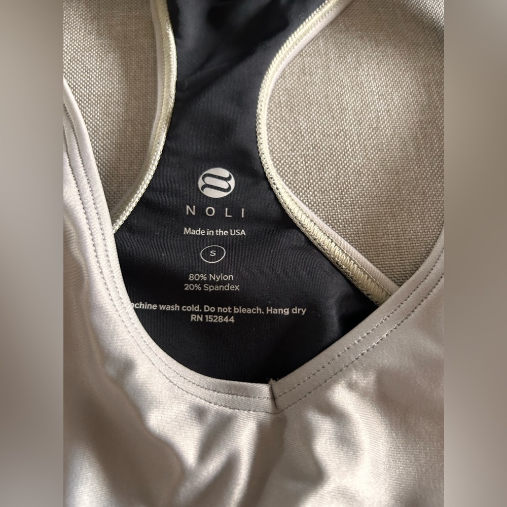 Noli Yoga Champagne Shimmer Sports Bra